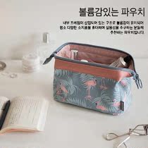 South Korea Makeup Bag Ultra fire Han version Small number portable female bag Handheld minimalist Carry-on Cosmetics containing box Female