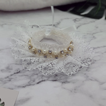 Cat Enclosure Neck Lace Dog Saliva scarves with cat decor adorned with cute thin section Purse Teddy Small Dog Summer Siege