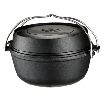 (Hello Camping Society) Corman cast iron stew Dutch pan boiling pan Three cast iron braising and baking pan for a net gift
