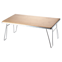 (Hello Camping Society) Kirman Outdoor Self Driving Shelve With Picnic Folding Table Simple Stainless Steel Barbecue Table