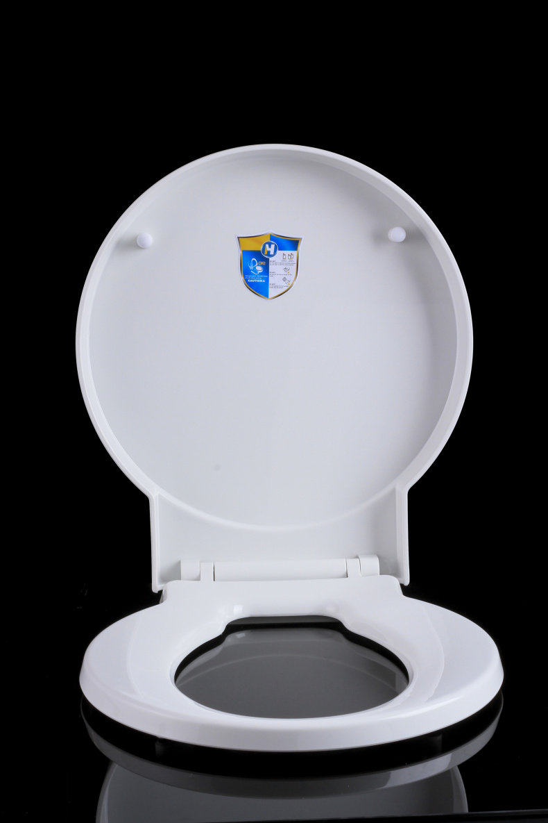 huiyuan加厚正圆形马桶盖/静音坐便器盖板/pp缓降坐便盖板/圆盖板