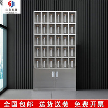 304 stainless steel 30 cup cabinet tea room storage of employee tea cabinet store cup cabinet multiple cup cabinet