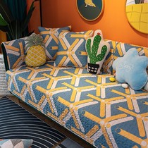 Sofa cushion four seasons universal modern simple non-slip cotton fabric cushion custom sofa cover all-inclusive sofa towel