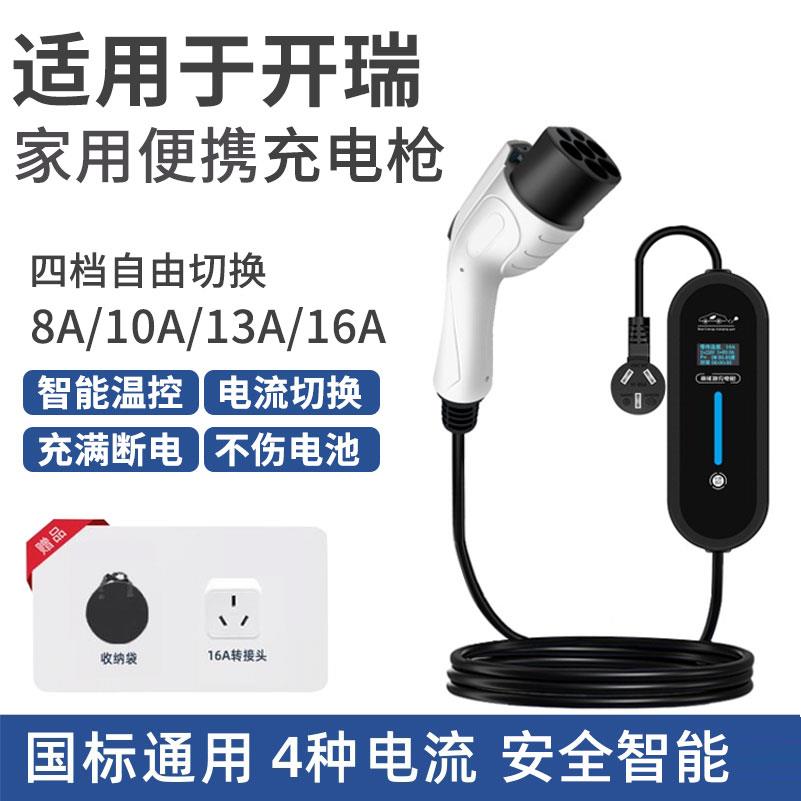 Applicable Kairejiang guinea dolphin YouYouEV New energy electric car Charging gun Home portable with car charger-Taobao
