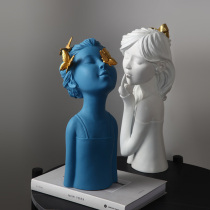 2020 new Creative Resin Statues Model Bow-knot Girl