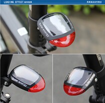 Mountain bike led warning light solar tail light bicycle tail light no battery bicycle riding tail warning light