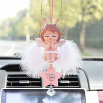Creative Car Pendant Car Pendant Adorable Anne Angel On-board Rearview Mirror Adornment Pendant Mesh Red Goddess