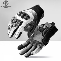 Extraterrestrial snail T3 riding glove Carbon fiber anti-fall male and female Four-wheel Breathable Locomotive Gloves Motorcycle Gloves