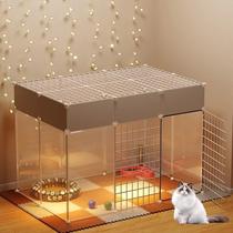 Cat Cage Home Dog Fencing Pet Small To Medium Dog Fence Indoor Transparent Kitty Isolation bezel Anti-escape