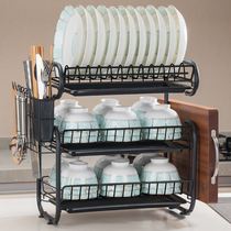 Kitchen drain rack sink side Retractable Kitchen rack dishes and dishes Tray storage rack drying and washing dish rack drain