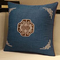 New Chinese style pillow home Chinese style mahogany sofa living room cushion bed head pillow back cushion with core pillow cover
