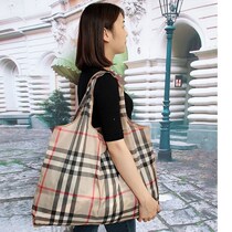 Large Capacity Folding Supermarket Environmentally Friendly Shopping Bag Hand Bag Women Waterproof Portable Buy Vegetable Bag Single Shoulder Nylon Bag Pocket