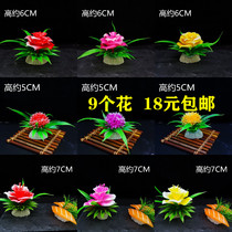 Catering decoration dishes creative Western food cold dishes sashimi platter hotel banquet hot pot plate flower and grass plate decoration