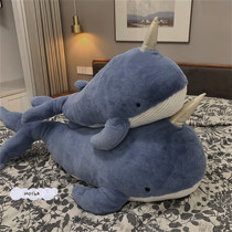 Cloth doll strip Sleeping Pillow Ins Nets Red Whale Sleeping Pillow Paparazzi Wool Suede Toy Sofa Leaning On Pillow Big Play