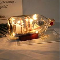 New Years Eve gifts for girlsfriends girlfriends birthday meaningful Valentines Day Gift Sailing Model Drift to Wish Bottle