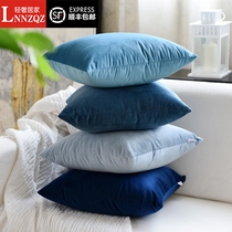 LNNZQZ velvet sofa cushion pillow cushion pillow in Nordic living room pillow on bedhead