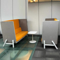 Italian style high back card seat reception designer sofa high back sofa commercial rest area reception negotiation combination