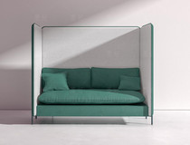 Card seat sofa office casual reception high-back negotiation sofa coffee shop privacy industrial wind high-back sofa