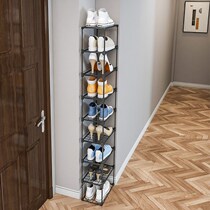 Simple doorway Small single-row shoe holder Nip Slit ultra narrow Mini Cebu House Road Small Number of Contained Wall Corner Shoe Cabinet