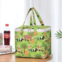 Picnic Box Thickened Outdoor Picnic Bag Aluminum Foil Office Insulation Bag Large Size Large Capacity Hand Lunchbox Meal Kit