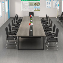 Construction site project department conference table long table office table and chair combination company activity room meeting negotiation long table