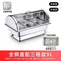 Stainless Steel Unit Canteen Hotel Train Station Hotel Cafeteria Buffet Oven Quick Restaurant Breakfast Stove Flip Insulation Stove