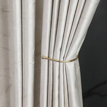 Jiaxing Curtains Custom Modern Minima Light Luxurious Bedroom Shading Living Room Upscale High Precision Jacquard Senior Feel Full Cloth