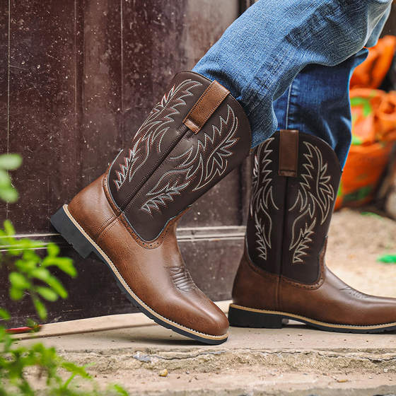 Ofu Shoes Industry High-tube embroidered retro wide-toe western denim boots Bag packaging without shoe box fashion boots
Ofu Shoes Industry High-tube embroidered retro wide-toe western denim boots Bag packaging without shoe box fashion boots