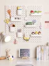 Household bedroom porch plastic hole storage rack multi-functional punch-free detachable splicing waterproof and moisture-proof