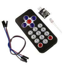 Black Infrared Wireless Remote Control Robot Remote Control Module (Remote Control Receiving Board)