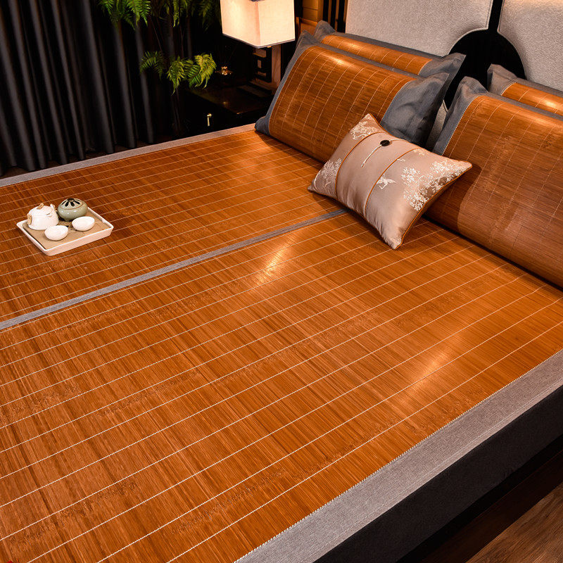 绿森竹席凉席夏季可折叠草席冰丝席双面(热品库)