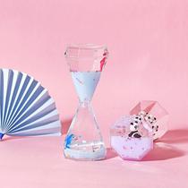 Cartoon doll liquid hourglass oil desktop decoration body cow small cream dripping friends classmates graduation nfOfW open