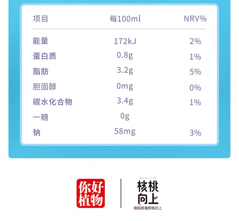 稳定签到！你好植物核桃乳250ml*10盒