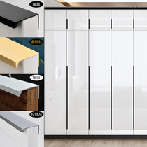 Sophia custom wardrobe embedded invisible handle modern minimalist black cabinet door handle drawer free of punching