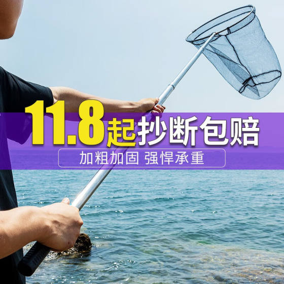 jiazhiyu 스테인레스 스틸 접이식 대형 품목 낚시 그물 헤드 낚시 그물 가방 낚시 장비 용기 공급 얇은 눈 스트레칭 jiazhiyu 스테인레스 스틸 접이식 대형 품목 낚시 그물 헤드 낚시 그물 가방 낚시 장비 용기 공급 얇은 눈 스트레칭