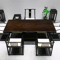 Africa Black Sandalwood Large Board Solid Wood Tea Table Tea Table Clear Cabin 1 m 8 Log Table Bench New Chinese Office Furniture