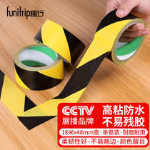 PVC warns that tape black yellow slope 5cmx18m fire safety cordon isolation band identifies wire pole wall sticker