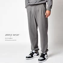 John Clothing Manufacturer 7 Colors 360G Heavy Lbs European And American Trend Draw Rope Knit Bunch Foot Pendant Feel Casual Loose Mens Express