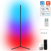 Tuya Wifi Smart Life RGB LED Corner Floor Lamp Background At