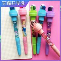 Magic Bubble Pen Lights Roller Seal Bubble Pen Students Princess Childrens Multi-function Net Magic 3D will change the magic pen can blow the bubble pen red multi-function bubble pen