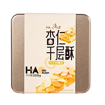 濠品轩铁盒鸡蛋卷饼干曲奇千层酥280g[6元优惠券]-寻折猪