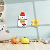 Cute simply polar bear childrens room kindergarten dairy tea shop wall creative clown stereo wall patch cave artifact