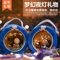 Multi-A Dream Little Night Lights Tink Cat Cartoon Birthday Valentines Day Gifts Office Desktop Bedroom Model