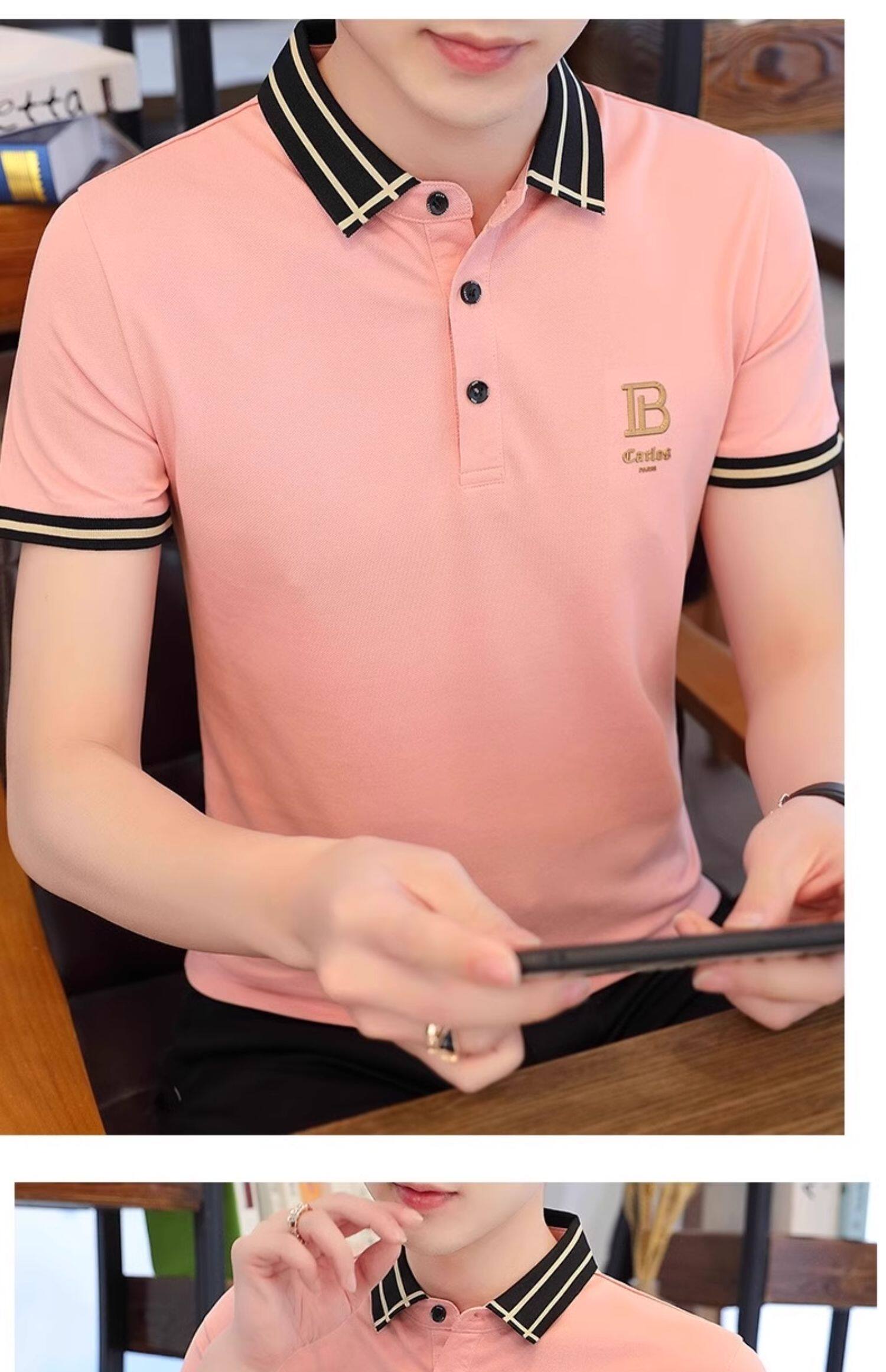 ny夏季带领短袖t恤男士纯棉休闲翻领polo衫男装潮流半袖冰丝体恤