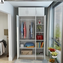 Cabinet bedroom three doors hanging closet large capacity double open door six open door large door large-scale storage children