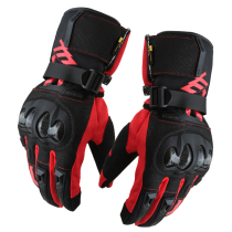 Walhui Motorcycle Gloves Summer Mens Carbon Knight Rider Locomotive Riding Gloves Lengthened Waterproof Touch Screen