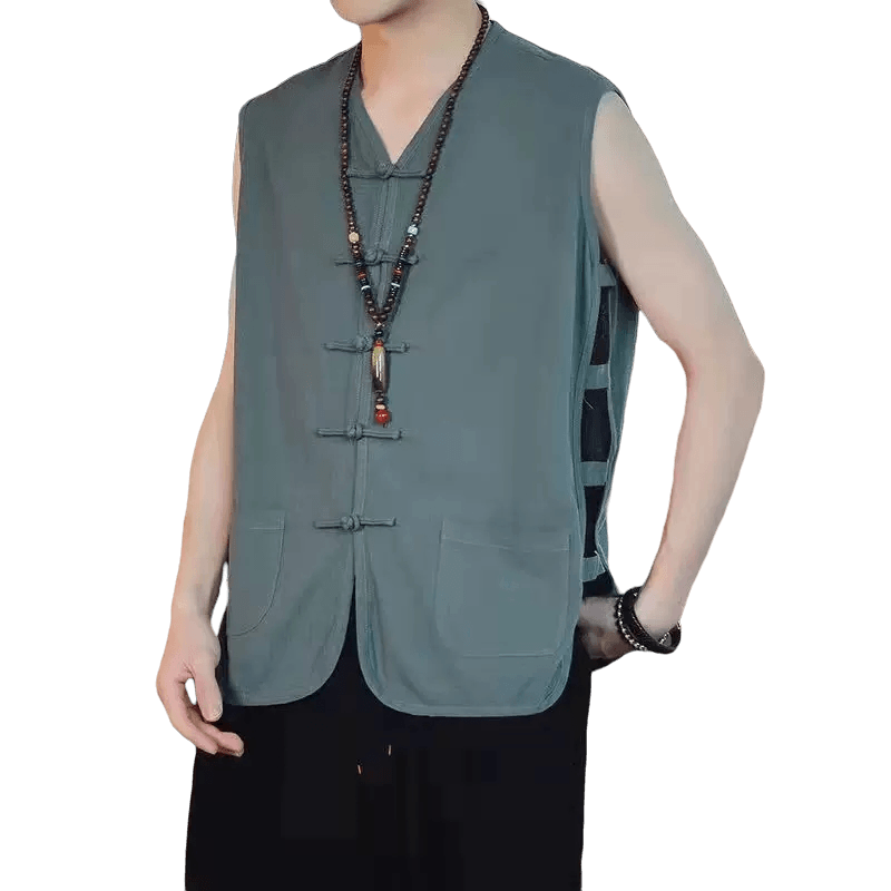 Cotton and linen Tang suit jacket and vest for men Chinese summer vest Chinese style old man shirt sweat shirt middle-aged and elderly loose vest
Cotton and linen Tang suit jacket and vest for men Chinese summer vest Chinese style old man shirt sweat shirt middle-aged and elderly loose vest