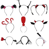 Live room new and strange props anchor headwear premiere braids cute and funny net red head cover headband with personality