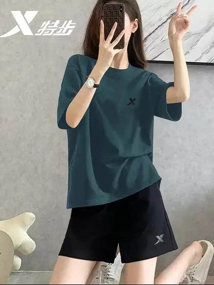 여름 공식 얼음 실크 빠른 건조 옷 캐주얼 대형 여성 의류 런닝 피트니스 스포츠 슈트 여성을위한 XTEP 스포츠 슈트 여름 공식 얼음 실크 빠른 건조 옷 캐주얼 대형 여성 의류 런닝 피트니스 스포츠 슈트 여성을위한 XTEP 스포츠 슈트