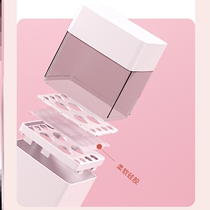 Ins net red dustproof cosmetic brush storage tube finishing box eyebrow pencil eye shadow brush lipstick desktop cosmetic bag drying bucket